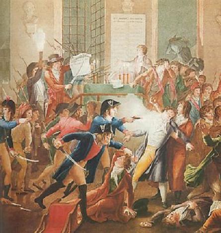 Robespierre Arrestation de Robespierre (gravure d\'après Harriet).JPG