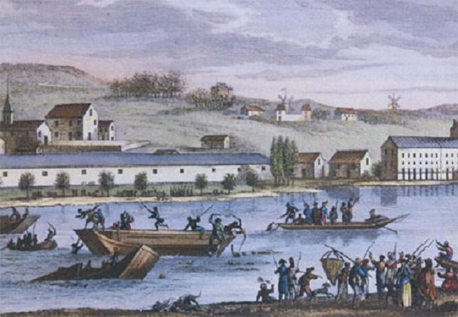 Noyades de Nantes par le Conventionnel Carrier en 1793 (Gravure de Duplessis-Berteaux).JPG